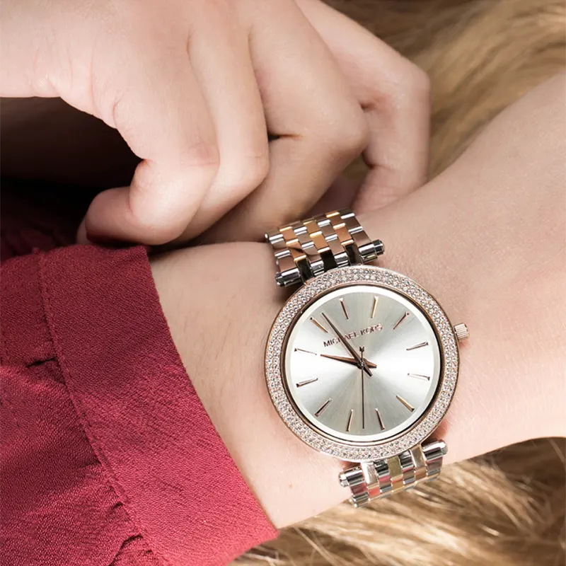 Michael Kors Darci Silver Dial Fashion Ladies Watch- MK3203